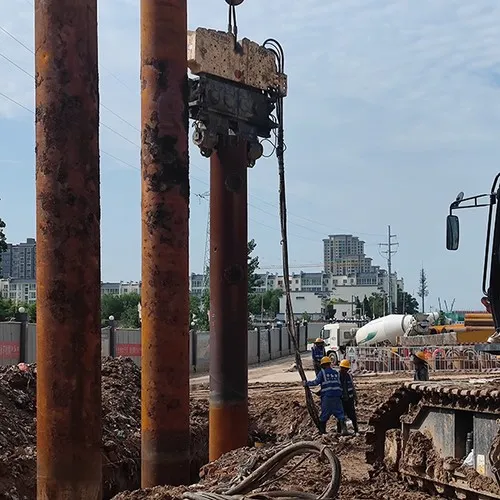 Строительство линии метро №10 в районе Гаолинь, город Сиань