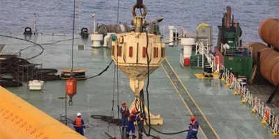 Строительство морской ветроэлектростанции в Янцзяне, провинция Гуандун